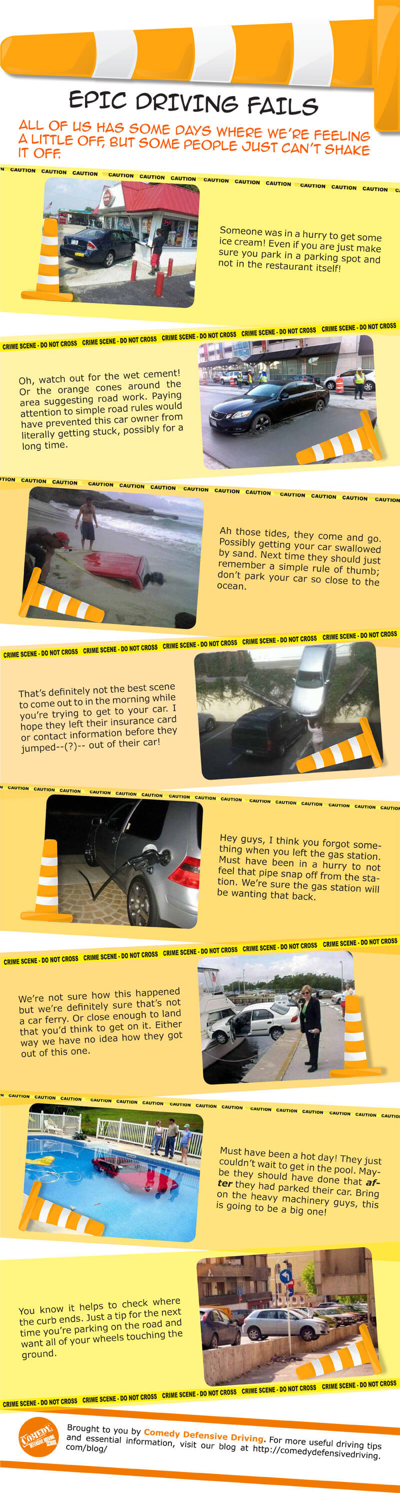 Epic Driving Fails Infographic