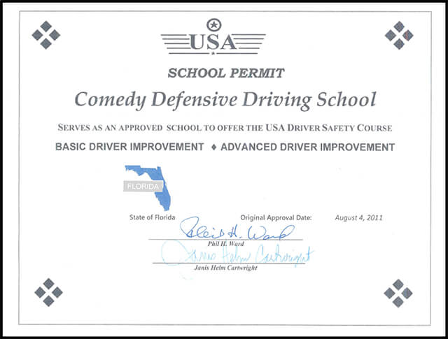 Safe Driving Certificate TUTORE ORG Master of Documents