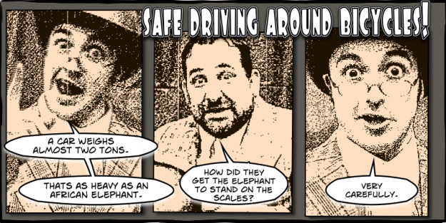 safe driving around bicycles Comedy Defensive Driving