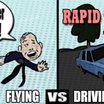 RAPID TRAVEL CAR v.s. PLANE
